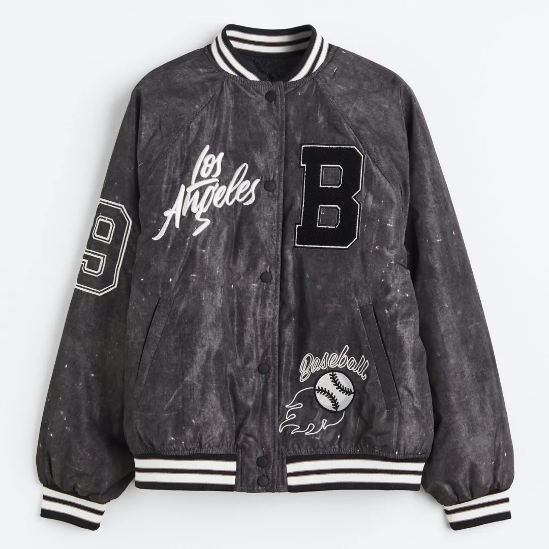 OEM Custom Polyester Chenille Embroidery Lettermen Breathable Vintage Varsity Jacket  Leather Sleeve Women Baseball Jackets
