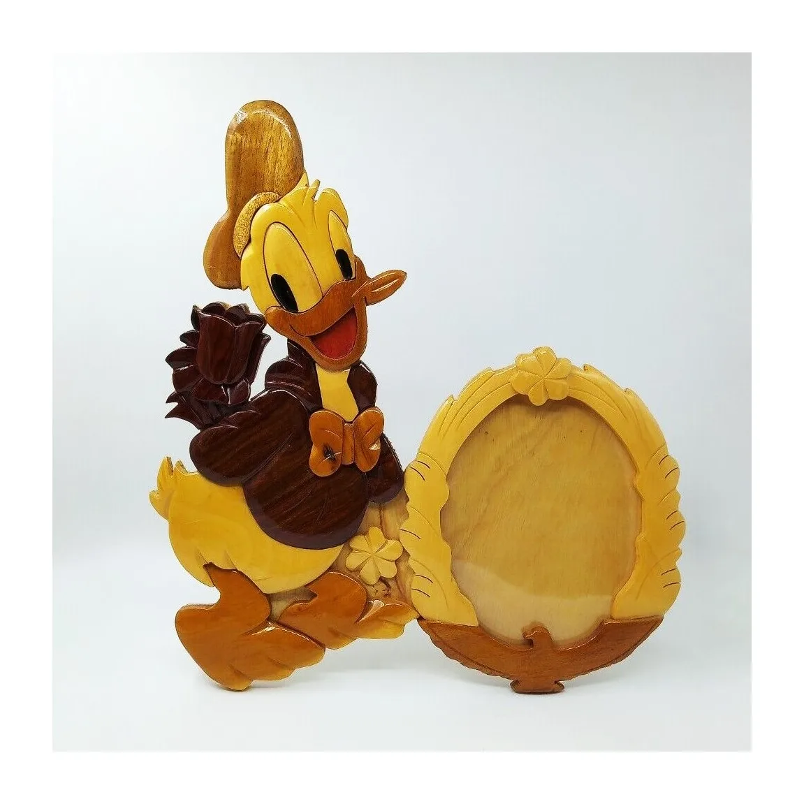 Donald duck на заказ деревянная фотография ручной работы дешевая цена Настенная подвесная рамка винтажный дисплей для картин