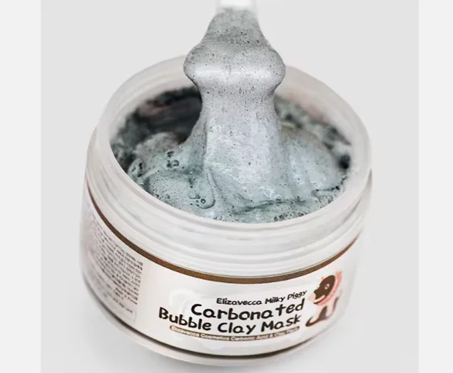 [Various Beauty Korea] Brand ELIZAVECCA Carbona Clean Bubbling Clay Mask for Face - Blackhead Remover, Peel Off, Pore Clearing