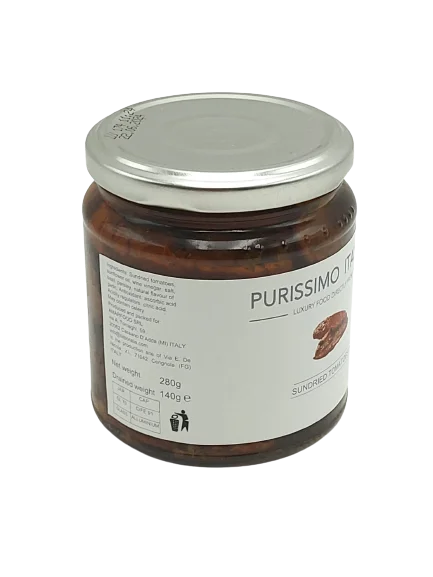Top Quality Italian Flavour 212 ml Sundried Tomatoes in Sunflower Oil  for luxury restaurants