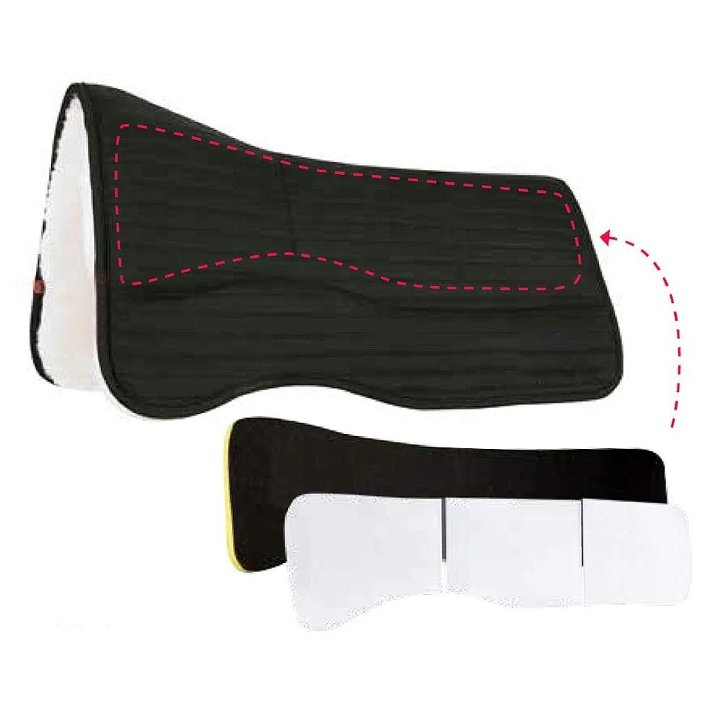 Equine Comfort Products All Purpose Correction Saddle Pad with wool Foam