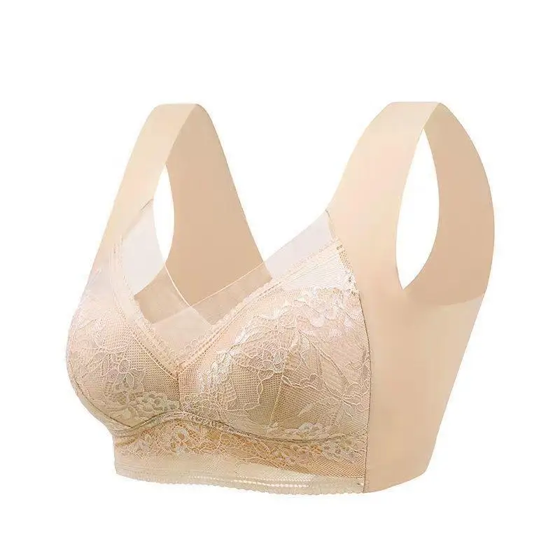 Comfortable Wireless Lace Women Bra Large Size Seamless Breathable Push Up Bra For Women No Underwire