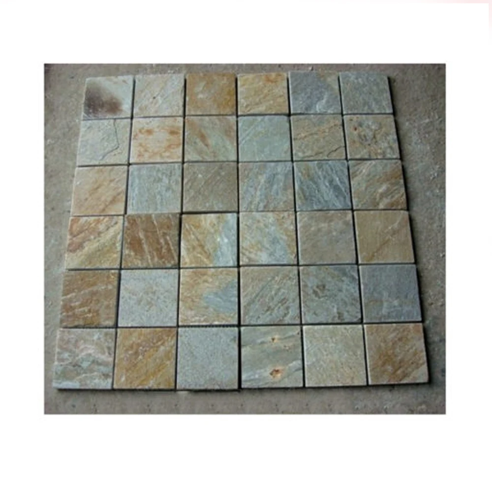 Wholesale Supplier Latest Collection Zeera Green Mosaic Wall And Flooring Slate Tiles Available At Wholesale Price