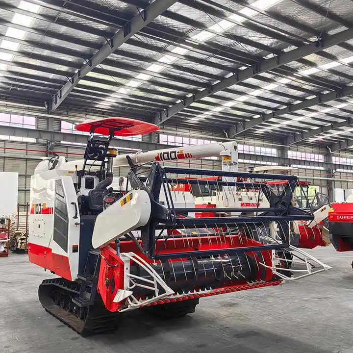 Hot Sale 1.2 meter working width rice combine harvester small combine harvester for rice wheat with low price