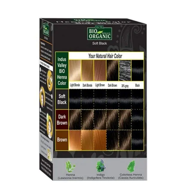 EU Approved Henna Powder Hair Dye Semi Permanent Private Label Hair Color Natural Bio Organic Black Hair Color OEM Hot Sale