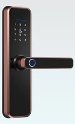 Factory Direct Safety Fingerprint Locks Screen Electronic Finger Touch Handle Home Locker Apartment Ttlock Tuya Smart Door Lock
