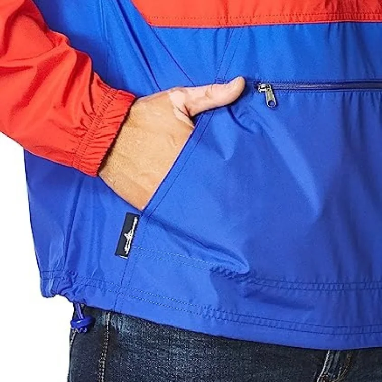 Spring Fashion quarter zipper Mens Mountaineering Outdoor Jacket Casual Sports Windbreaker Jacket