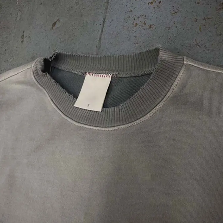 Heavyweight Oversized Vintage Distressed Hoodie Sweatshirt Custom Cotton Acid Wash Vintage Hoodies For Men