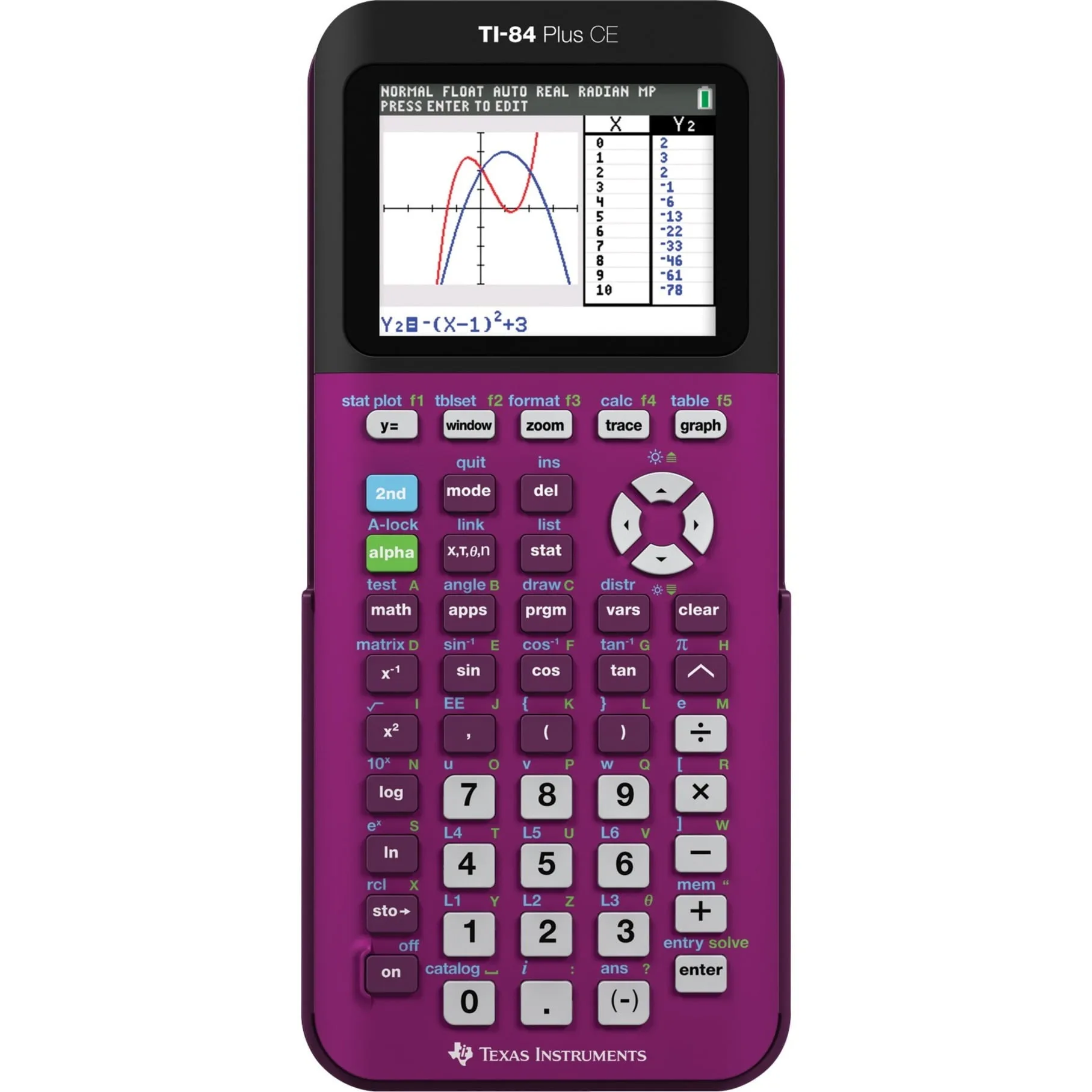 Популярный продукт Техасские инструменты TI-84 плюс CE Colors Graphings калькулятор