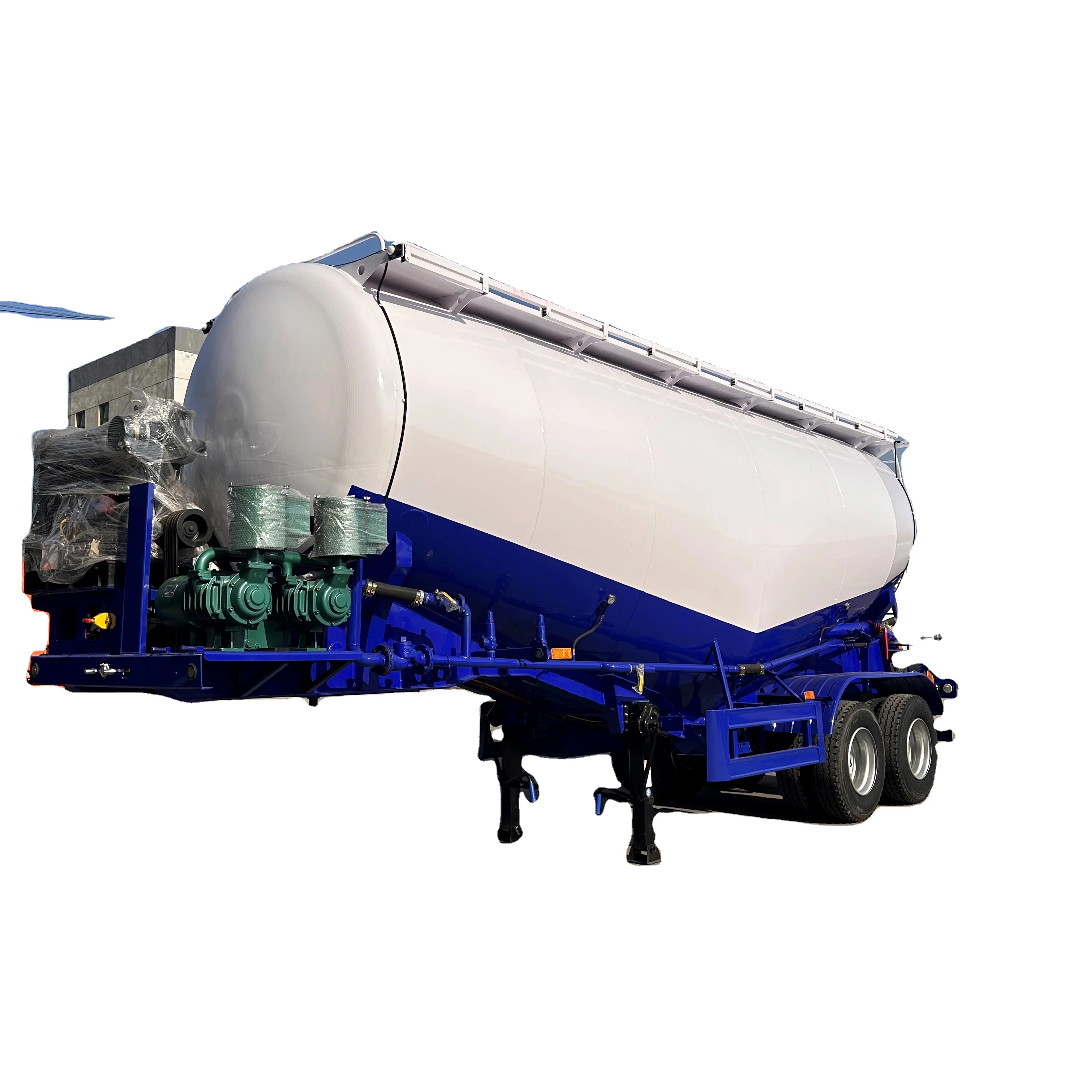 Dry Bulk Cement Silo Tank/ Powder Material Tanker Bulk Cement Tank Semi Trailers 40-60 Cbm
