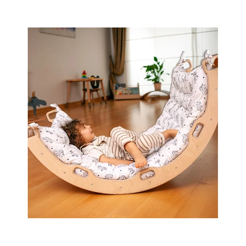 Montessori playroom kids climbing frame piklers climbing frames with pillow