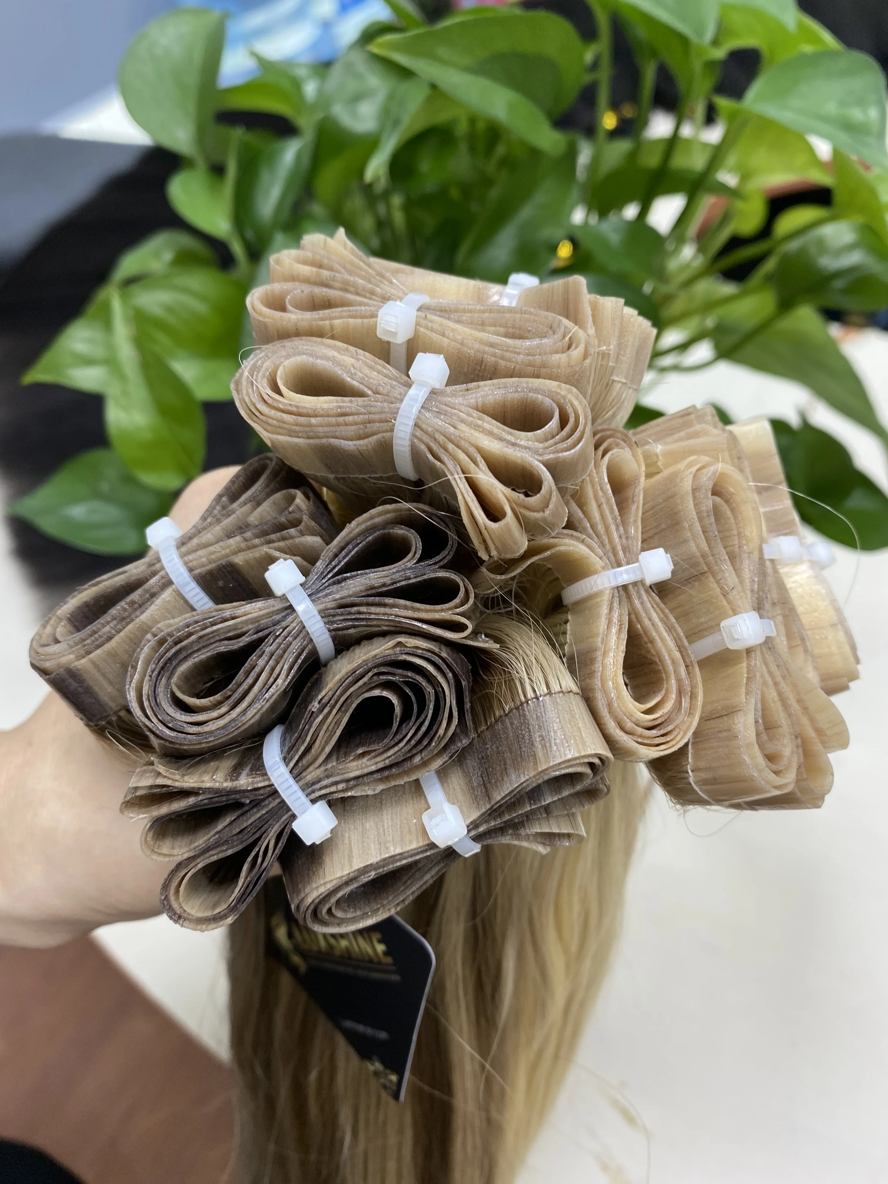 Flat Wet Wholesale Russian Hair Invisible Thin Weft In Hair Extensions Factory Vendor
