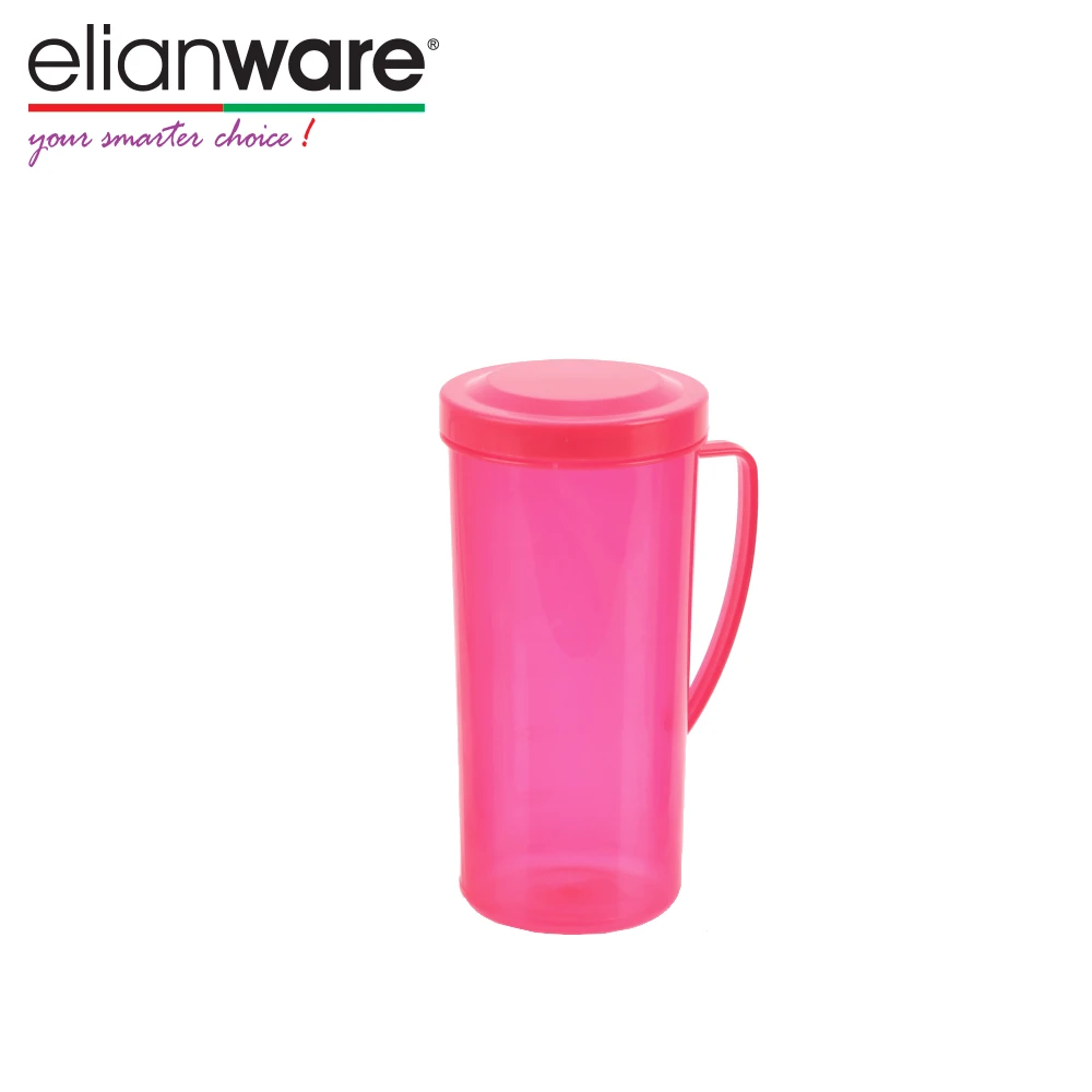 Elianware BPA Free Polypropylene (PP) Plastic Custom Logo Easy to Carry and Travel Drinking Water Bottle with Handle