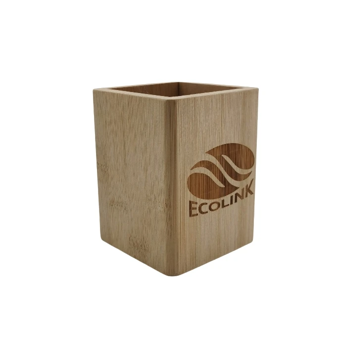 Bamboo Wood Desk Pencil Holder Stand Multi Purpose Use Pencil Cup Pot Desk Accessories, Desktop Organizer Pencil Holder