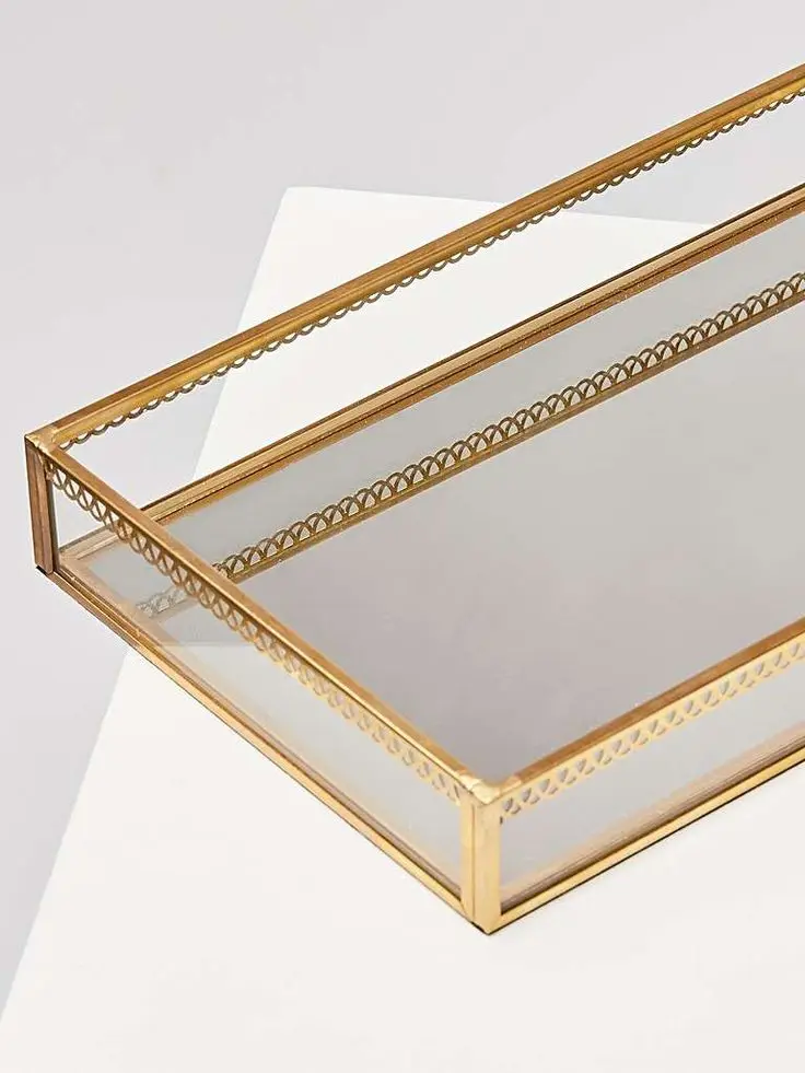 New Style Glass Round Serving Tray