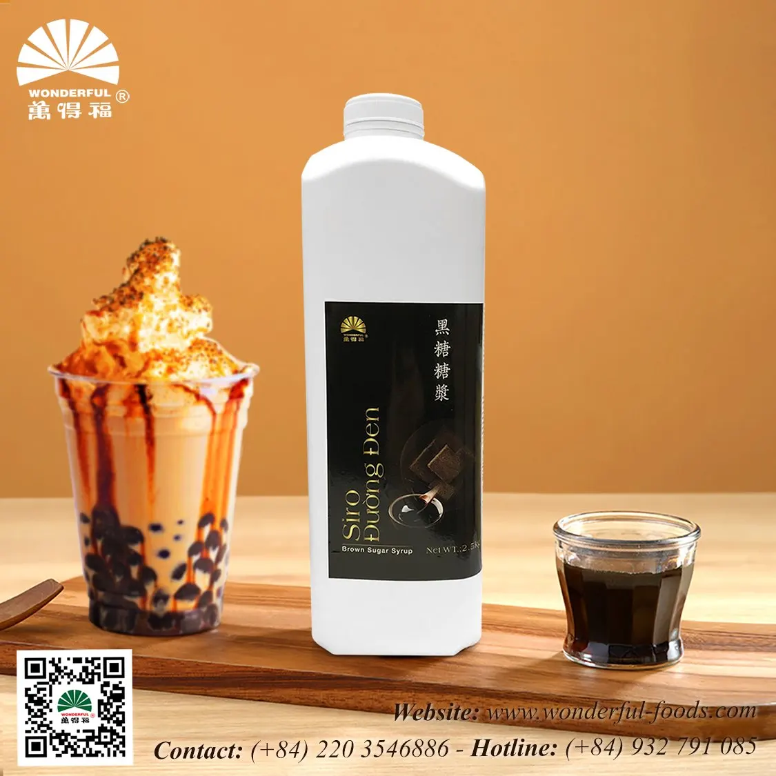Hot Sale Hosong high quality Brown sugar syrup Manufacturer Made In Vietnam