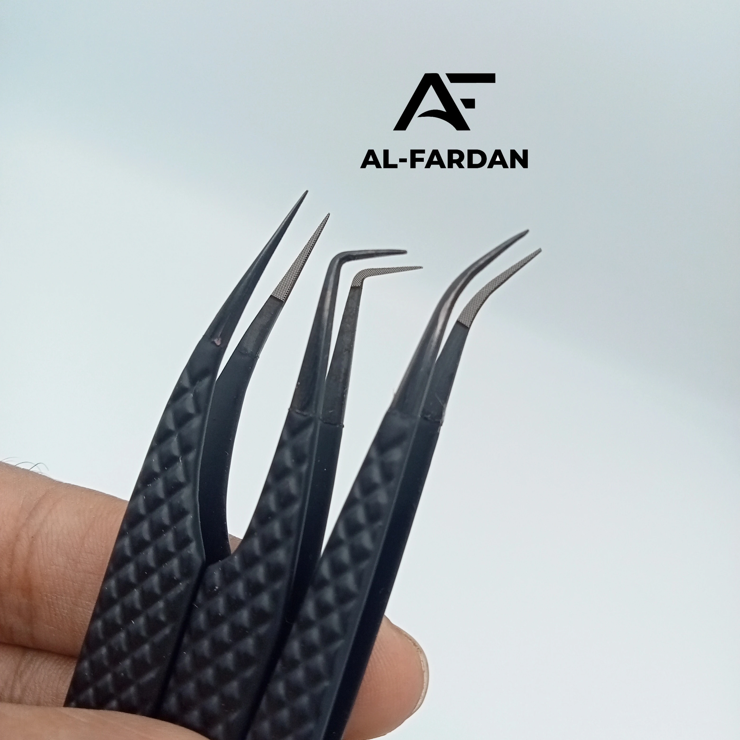 Lash Extension Tweezers Fiber Nano Grip Black Plasma Tips Diamond Grip Isolation Eyelash Tweezer With Custom Logo And Card Boxes