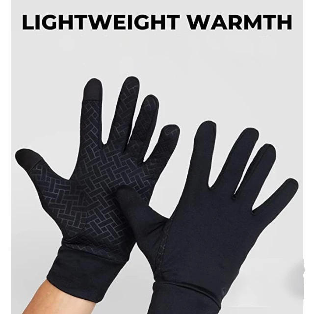 Full Finger Silicone Running Gloves Breathable Silicone Palme Full Finger Hand Outdoor Winter Running Gloves