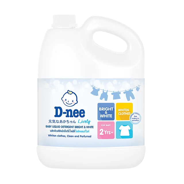 D-Nee Lively Baby Liquid Detergent Gallon 3000 ml Baby Care Product Laundry Cleaning  Washing Liquid Product of Thailand