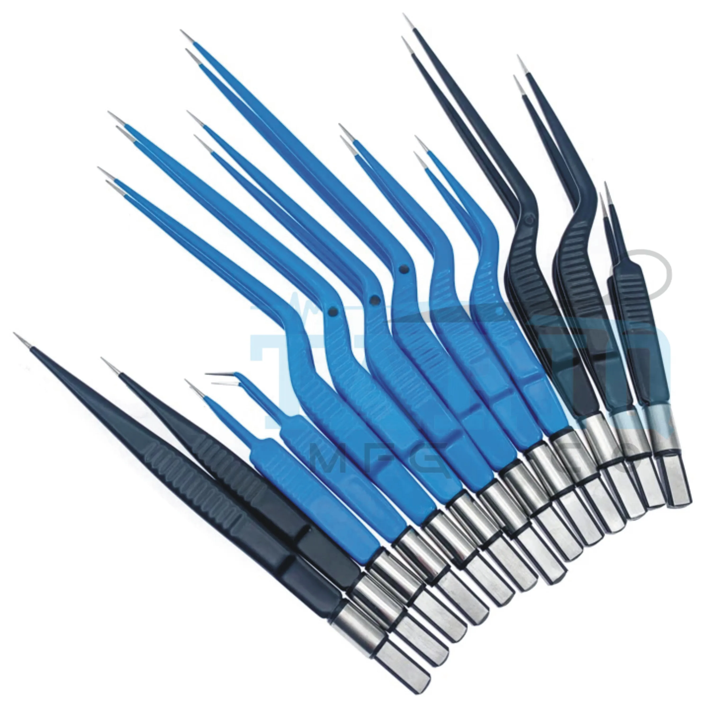 Top Quality Electric Reusable Electro Insulated Bipolar Tweezers Electrosurgical Instruments