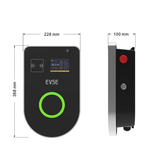 Wallbox App Control Type 2 Plug Wall Mounted 32a 7kw Ev Charging Stations Pile