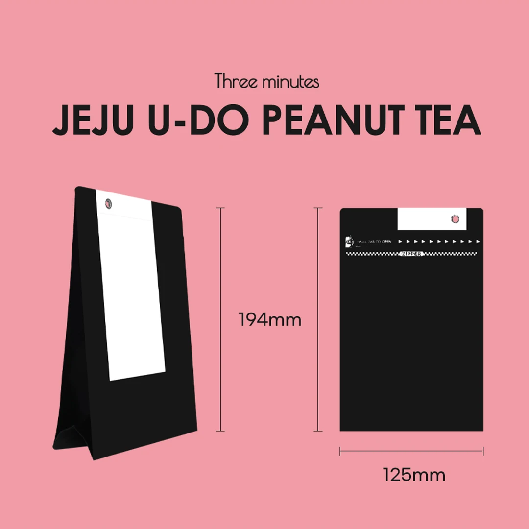 High Quality Korean Food Tea TEABIBBE JEJU U-DO PEANUT TEA Zip Pouch Case Healthy and Caffeine-free Korean Tea