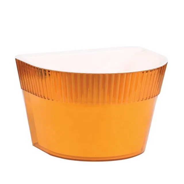 hotsales Nursery Pot Outside Red Flower Pot Cheap Price PP Plastic Double Black Inside Modern Pots_for_plant Plastic For Flowers