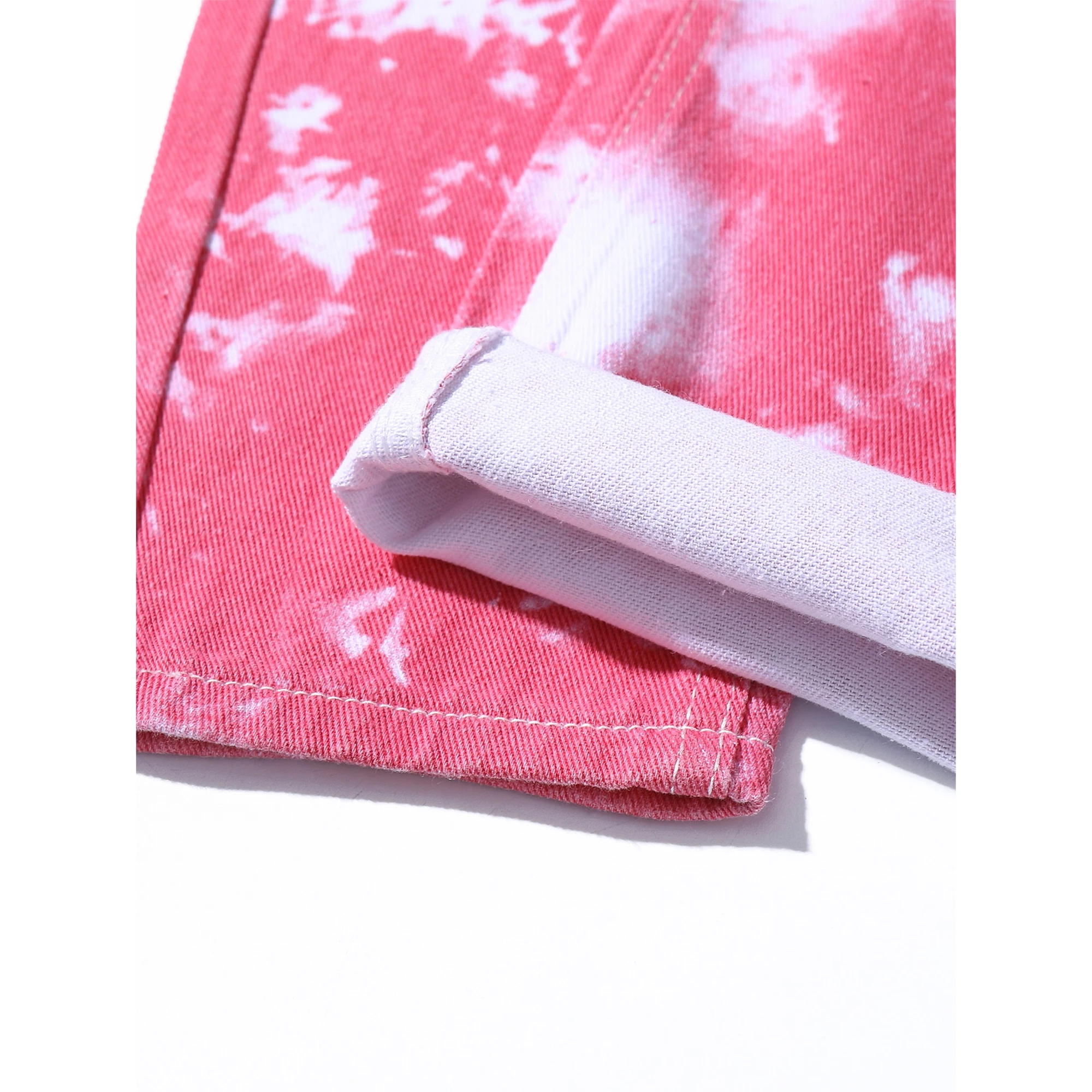 Streetwear Designer Tie Dye Mens Trousers Denim Pants Stacked Flare Jeans For Men