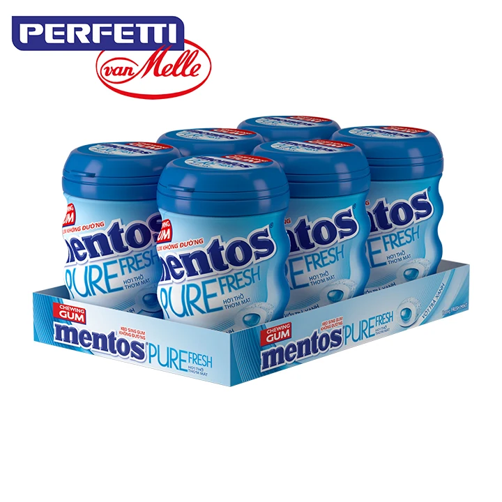 Горячая Распродажа по лучшей цене жевательные чистые свежие без сахара/Мятные смешанные фрукты/61,25 Г x 6 банок x 12 наборов/коробка