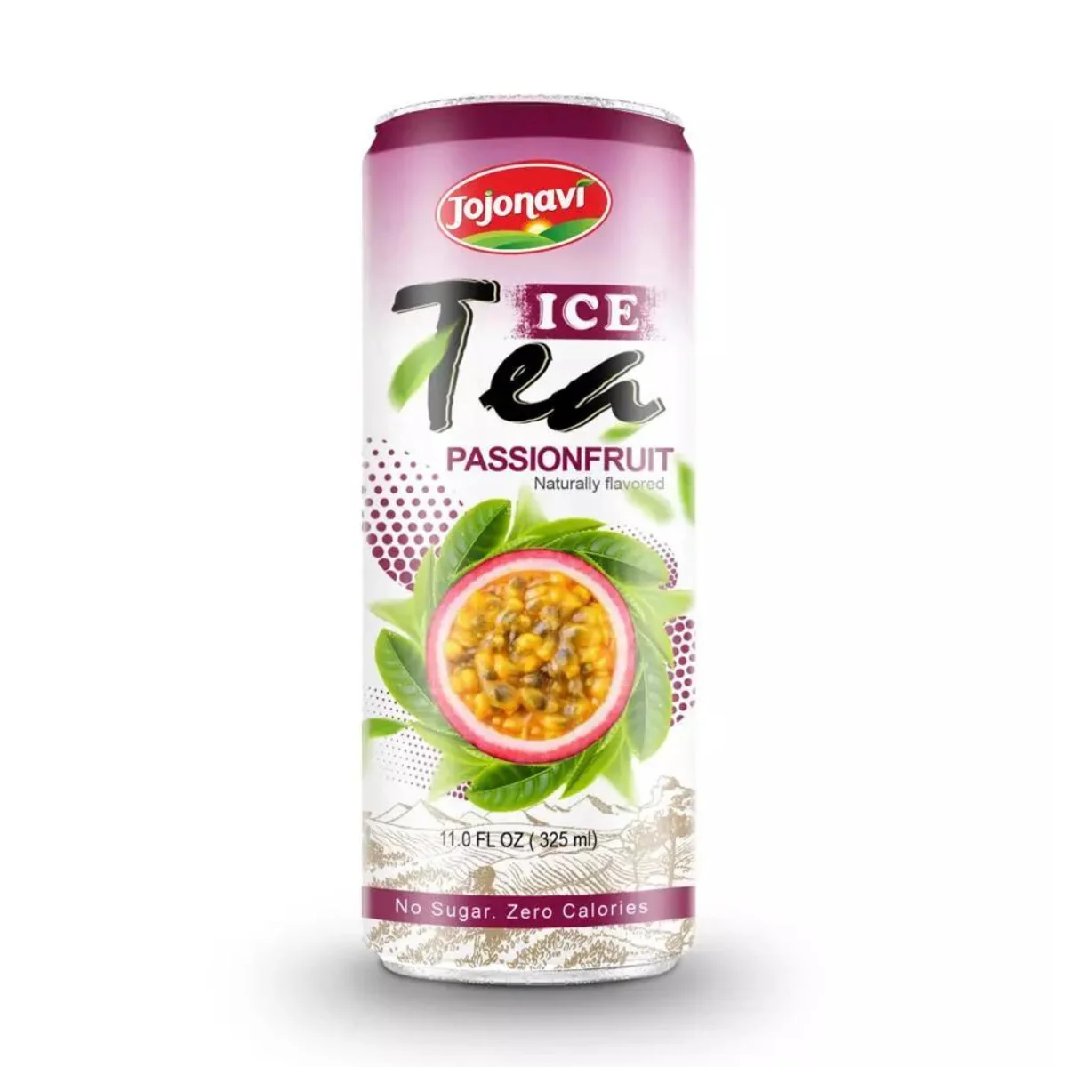 11 fl oz Ice Green Tea Passion Fruit Flavor No Added Sugar JOJONAVI Manufacturer Wholesale supplier Private label OEM ODM