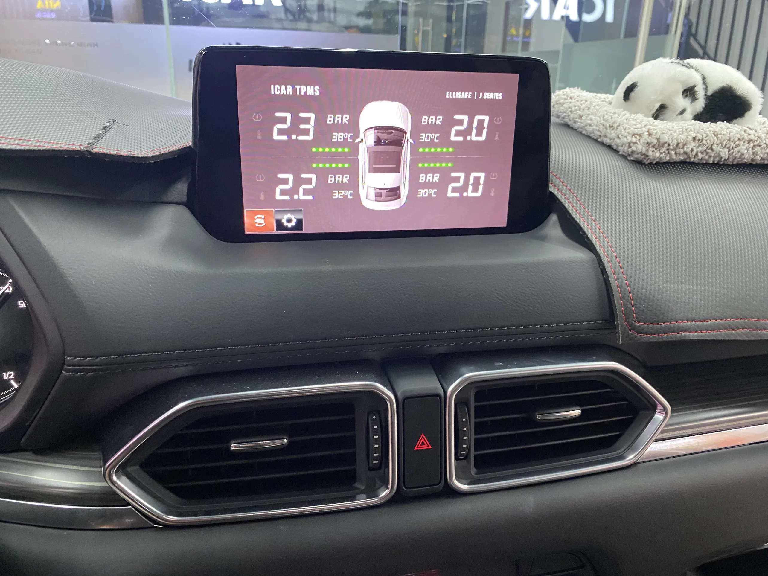Hot saling tpms tire pressure sensor for all mazda cars with tire pressure and temperature super smart wanring on the car screen