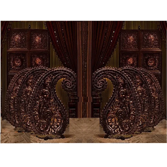 Rajwadi Style Wedding Stage Frames Decoration Traditional Royal Look Wedding Stage Backdrop Frame Indian Wedding FRP Frames Deco