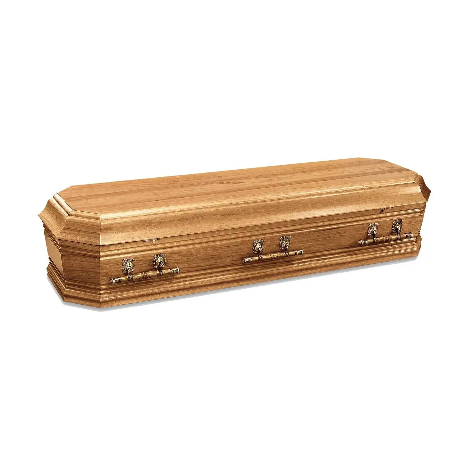 Wholesale cheapest price wooden Coffins - Solid Wooden Coffin- Customized Coffins and casket for funeral
