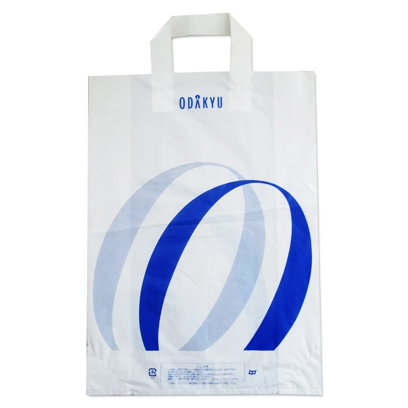 Soft loop plastic carry bags, also known as  handle bags, are produced in Vietnam feature handles for easy carry