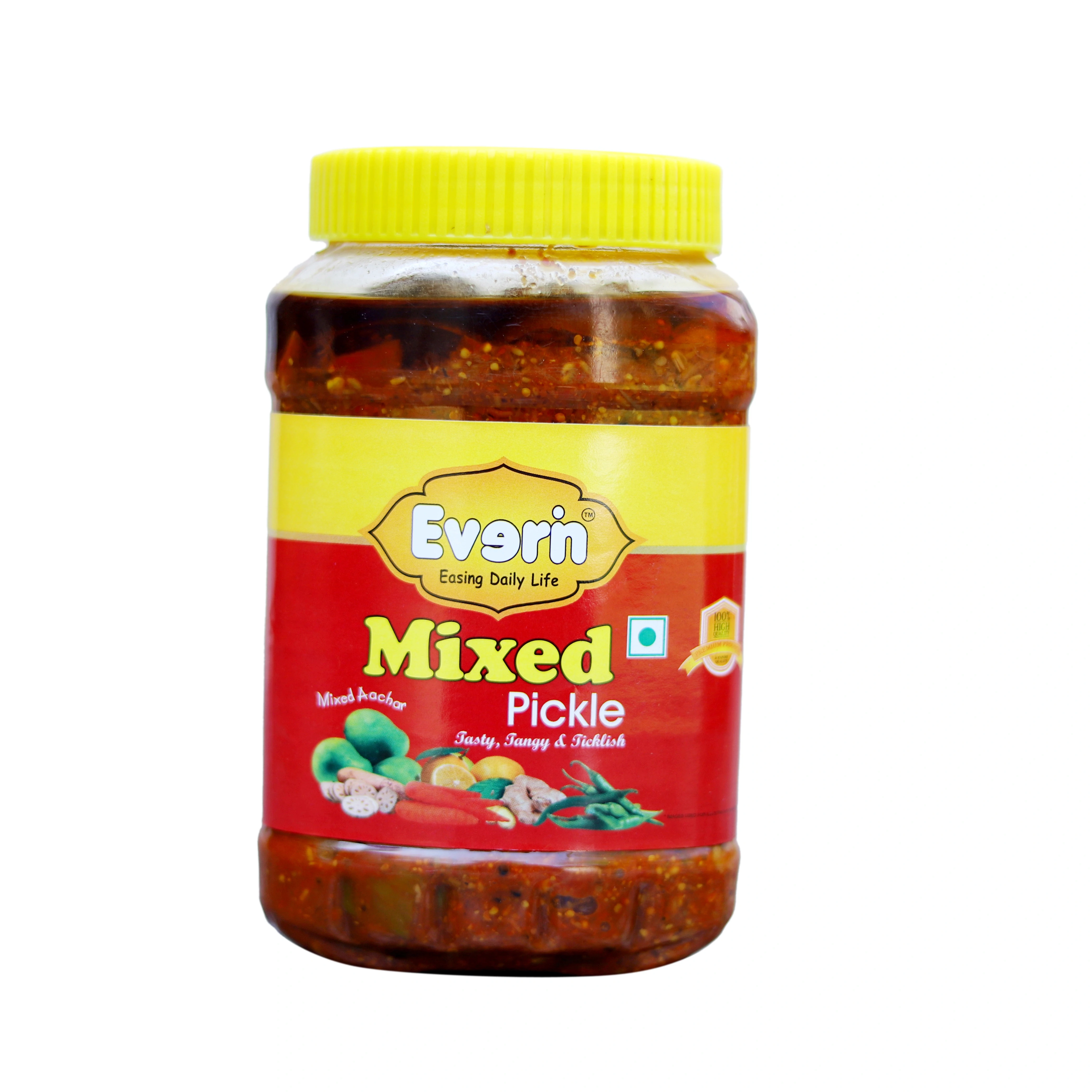 EVERIN Mixed Pickles 1kg Tasty Tangy and Ticklish.