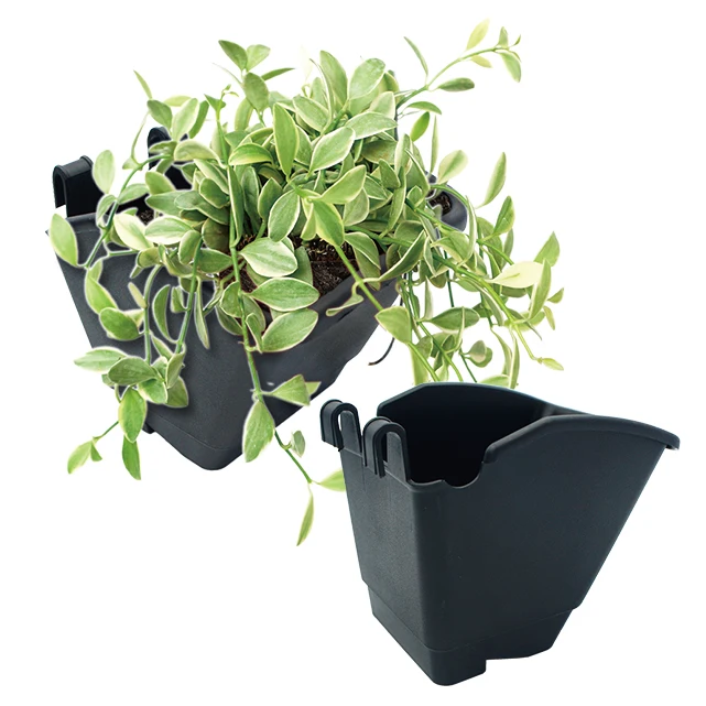 Вертикальные подвесные настенные пластиковые горшки для сада комнатных растений «сделай сам» минималистичные зеленые и черные дома