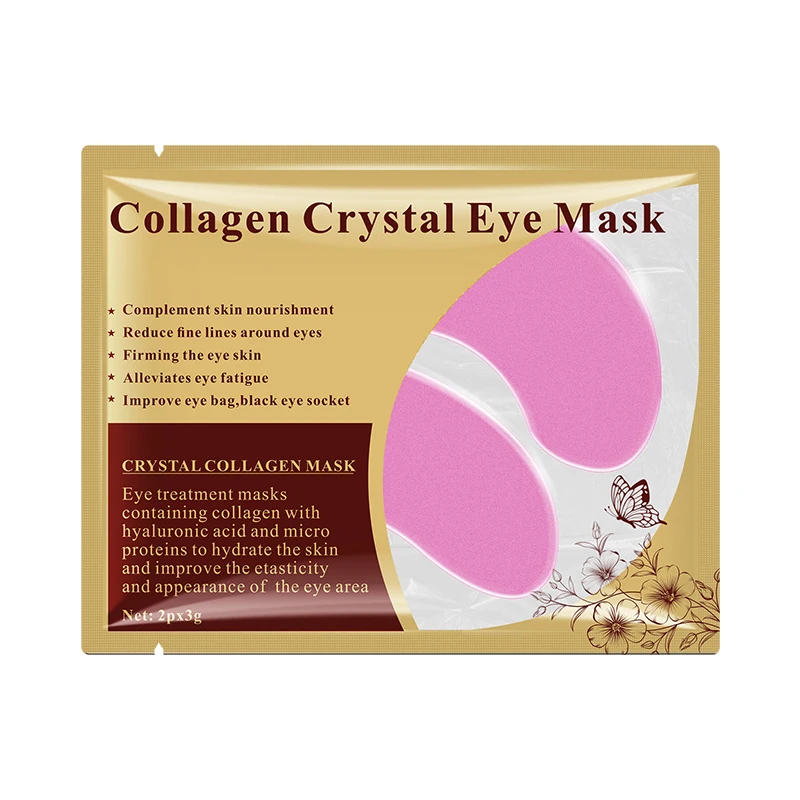 POUQUR  Private Label Gold Eye Mask Anti agingWrinkle Mask For Eye Remove Dark Circles Golden Eye Patch In Stock