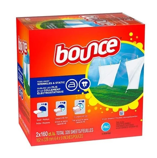 Bulk Stock Available Of Bounce Fabric Softener Dryer Sheet Outdoor Fresh 320 Count At Wholesale Prices