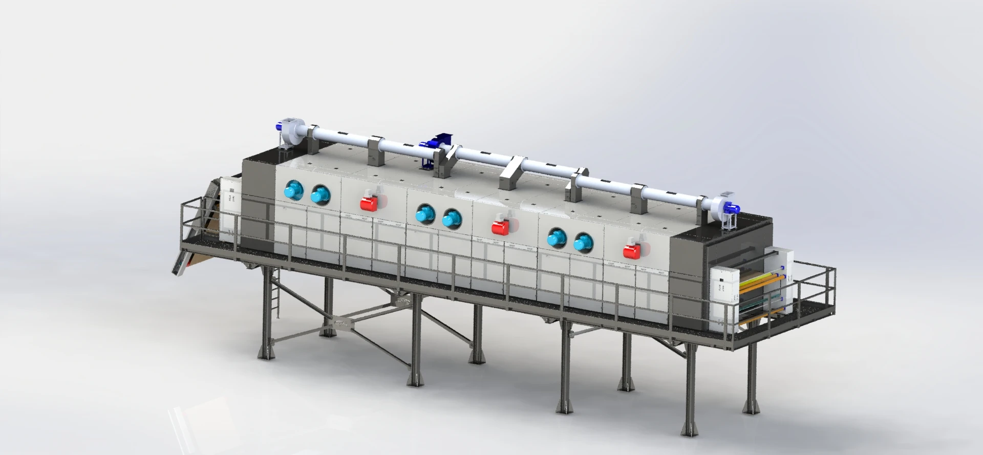 New Condition Automatic Textile Machine Multi-Pass Dryer Garments PLC Components Reduce Drying Time Screen Printer Plate Type