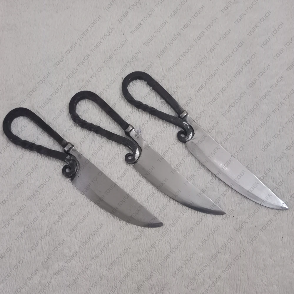 Hand Forged Medieval Eating Utensil Feasting Set Spoon Knife & Fork TT-5394