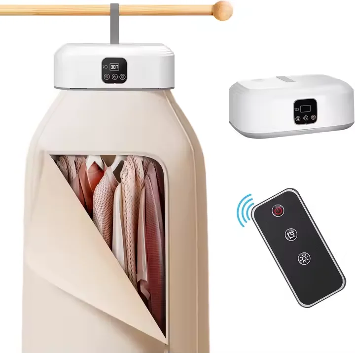 Portable Drying Machine Small Compact Foldable Electric Automatic Compact Clothes Dryers Mini Laundry Dryers with Remote Control