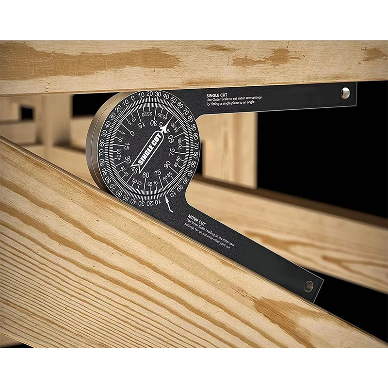 Latest Graduated Precision Circular Alloy Inch Aluminum Angle Miter Saw Metal 360 Degree Protractor