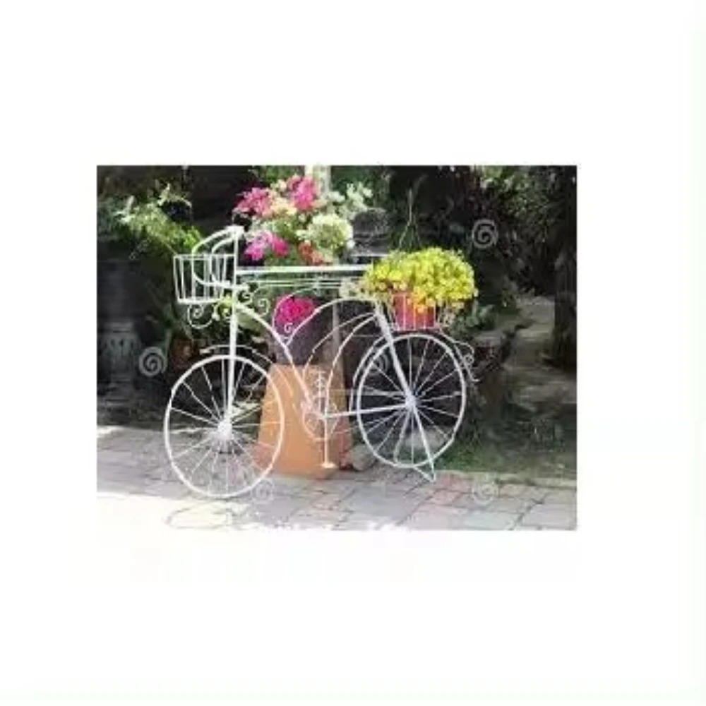 Cycle Designer Planters Flower Stand Planter Plant Flowers Rack Iron Decor Planters For Outdoor Garden Decorative Plants Pot