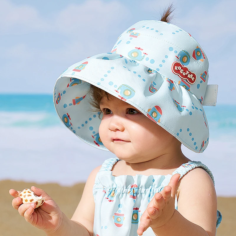 KOCOTREE New Toddler Cute Sun Visor Hat Children UV Protection Empty Top Cartoon Caps