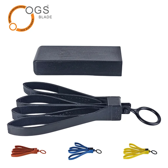 Пластиковый галстук одноразовые наручники для правоохранительных органов высокого качества PA6 Polimer