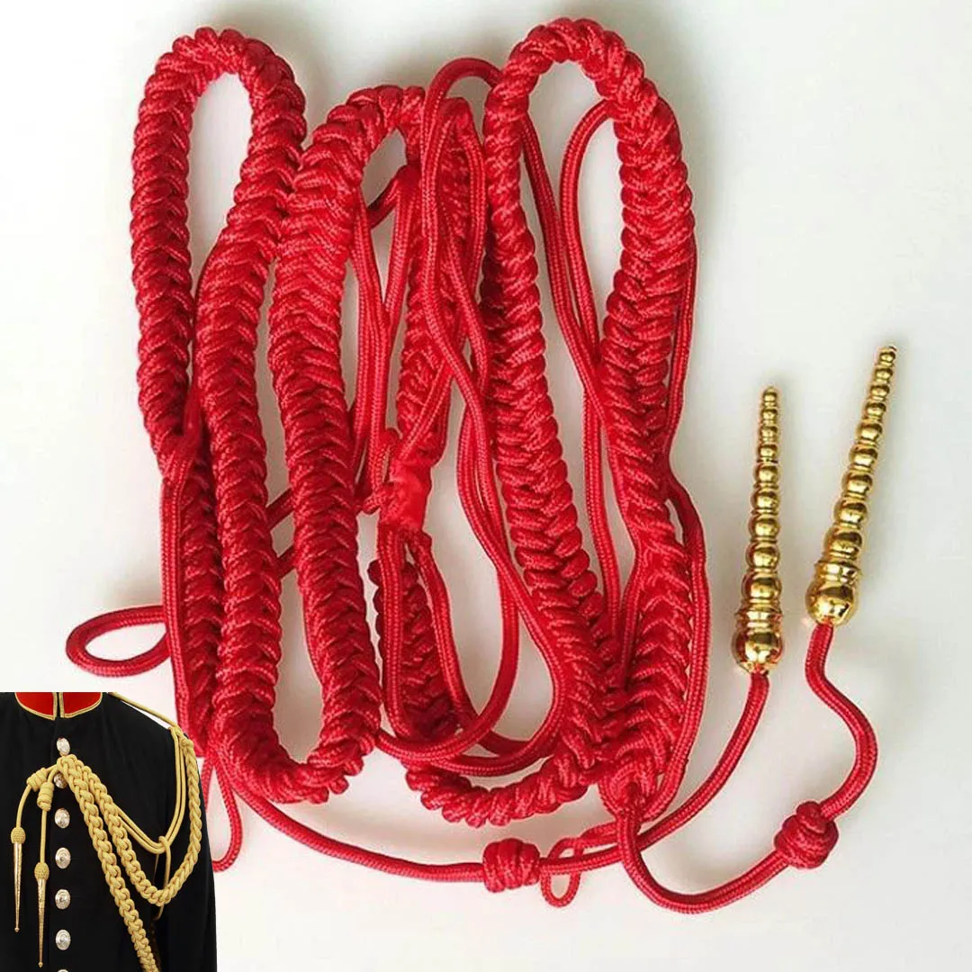 Шнурок из слитков для офицерского костюма парадная одежда красный шнурок офицерской одежды или