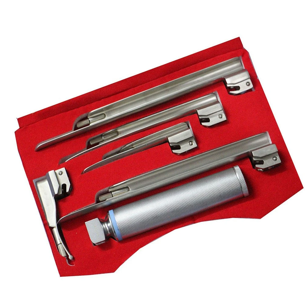 High Quality Mac And Miller Laryngoscope Set diagnose of Throat High Quality Surgical Instrument Stainless Steel surgery kit