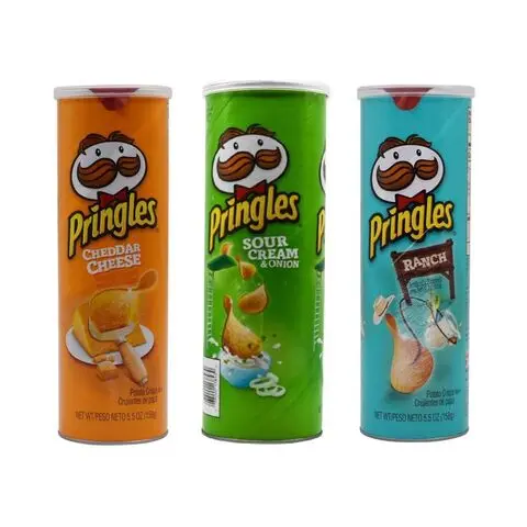 Pringles Original Brand Flavored Chips All Flavors We Have All The Time Fresh Stock and New Date 165g x 19