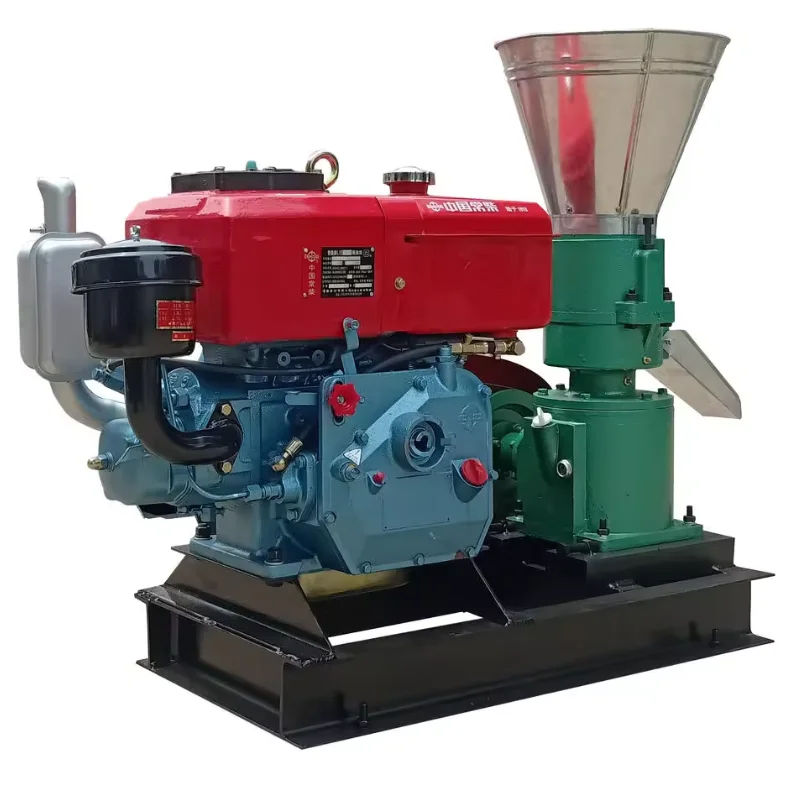 Mini Automatic Flat Die Home Wood Pellet Mill Biomass Briquette Making Feed Processing Machines