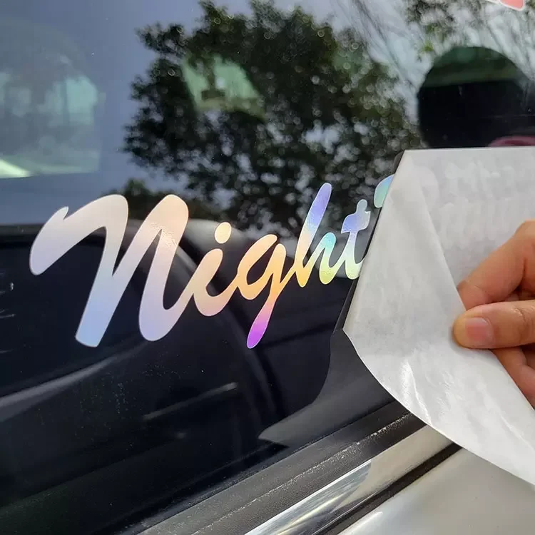 Waterproof UV holographic car sticker custom printing car window glass decal custom stickers car vinyl transfer sticker speed